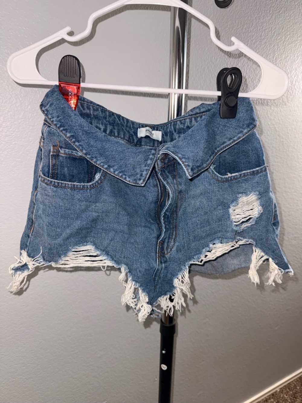Forever 21 Distressed Blue Denim Cutoff Shorts